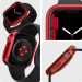 Spigen Thin Fit Case - качествен твърд кейс за Apple Watch 9 45мм, Apple Watch 8 45мм, Apple Watch 7 45мм (червен) 9