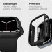 Spigen Thin Fit Case - качествен твърд кейс за Apple Watch 9 45мм, Apple Watch 8 45мм, Apple Watch 7 45мм (черен) 10
