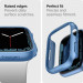 Spigen Thin Fit Case - качествен твърд кейс за Apple Watch 9 45мм, Apple Watch 8 45мм, Apple Watch 7 45мм (син) 9