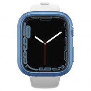 Spigen Thin Fit Case - качествен твърд кейс за Apple Watch 9 45мм, Apple Watch 8 45мм, Apple Watch 7 45мм (син) 5