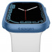Spigen Thin Fit Case - качествен твърд кейс за Apple Watch 9 45мм, Apple Watch 8 45мм, Apple Watch 7 45мм (син) 7