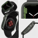 Spigen Thin Fit Case - качествен твърд кейс за Apple Watch 9 45мм, Apple Watch 8 45мм, Apple Watch 7 45мм (тъмнозелен) 10