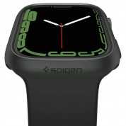 Spigen Thin Fit Case - качествен твърд кейс за Apple Watch 9 45мм, Apple Watch 8 45мм, Apple Watch 7 45мм (тъмнозелен) 7