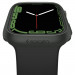 Spigen Thin Fit Case - качествен твърд кейс за Apple Watch 9 45мм, Apple Watch 8 45мм, Apple Watch 7 45мм (тъмнозелен) 8
