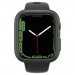 Spigen Thin Fit Case - качествен твърд кейс за Apple Watch 9 45мм, Apple Watch 8 45мм, Apple Watch 7 45мм (тъмнозелен) 7