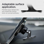 Spigen MagFit Dashnboard Adhesive Car Moun for MagSafe - поставка за таблото на автомобил за iPhone, съвместима с Magsafe захранване (черен) 10