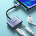 Ugreen Active USB-C to USB-C PD and 3.5mm AUX Audio Adapter Cable - активен адаптер USB-C към 3.5 мм. и USB-C изход (10 см) (сив) 7