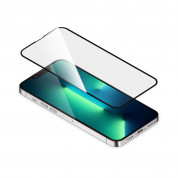 Torrii BodyGlass 3D Full Cover Glass - калено стъклено защитно покритие за целия дисплей на iPhone 13, iPhone 13 Pro (прозрачен-черен) 2