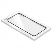 Torrii BodyGlass Full Screen Anti-Bacterial Glass Soft Edge Tempered Glass - стъклено защитно покритие с антибактериално покритие за целия дисплей на iPhone 13, iPhone 13 Pro (прозрачен-черен) 1