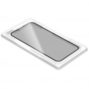 Torrii BodyGlass Privacy 3D Full Cover Anti-Bacterial Glass - калено стъклено защитно покритие с антибактериално покритие и определен ъгъл на виждане за целия дисплей на iPhone 13 Pro Max (прозрачен-черен) 1