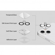 Torrii Bodyglass Anti-Bacterial Camera Lens Protector - предпазно стъклено защитно покритие с антибактериално покритие за камерата на iPhone 13, iPhone 13 mini (прозрачен) 4