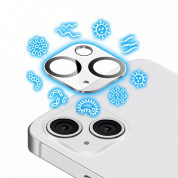 Torrii Bodyglass Anti-Bacterial Camera Lens Protector - предпазно стъклено защитно покритие с антибактериално покритие за камерата на iPhone 13, iPhone 13 mini (прозрачен)