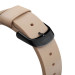 Nomad Strap Modern Slim Leather - кожена (естествена кожа) каишка за Apple Watch 38мм, 40мм, 41мм (бежов-черен) 5
