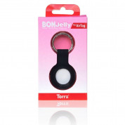 Torrii AirTag BonJelly Silicone Keyring - силиконов ключодържател за Apple AirTag (черен) 3