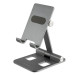 4smarts Portable Desk Stand ErgoFix H21 - висококачествена алуминиева поставка за смартфони и таблети (сив) 1