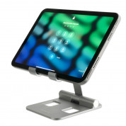 4smarts Portable Desk Stand ErgoFix H21 - висококачествена алуминиева поставка за смартфони и таблети (сив) 3