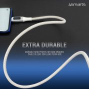 4smarts DigitCord USB-C to USB-C 100W - здрав кабел с въжена оплетка за бързо зареждане, за устройства с USB-C порт (150 см) (бял) 8