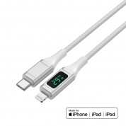 4smarts MFI DigitCord USB-C to Lightning Cable 30W - USB-C кабел към Lightning за Apple устройства (150 см) (бял) 4