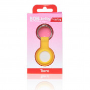 Torrii AirTag BonJelly Silicone Keyring - силиконов ключодържател за Apple AirTag (жълт) 3