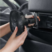 Baseus Natural Wind Magnetic Rear Seat Fan (CXZR-06) - USB вентилатор, прикрепящ се към седалката на кола (зелен) 6