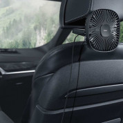 Baseus Natural Wind Magnetic Rear Seat Fan (CXZR-06) - USB вентилатор, прикрепящ се към седалката на кола (зелен) 7
