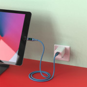 4smarts MFI DigitCord USB-C to Lightning Cable 30W - USB-C кабел към Lightning за Apple устройства (150 см) (син) 8