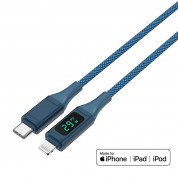 4smarts MFI DigitCord USB-C to Lightning Cable 30W - USB-C кабел към Lightning за Apple устройства (150 см) (син) 4