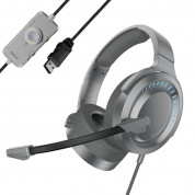 Baseus Gamo D05 Gaming Headset (NGD05-0A) - геймърски слушалки с микрофон и управление на звука (сив) 1