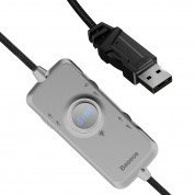 Baseus Gamo D05 Gaming Headset (NGD05-0A) - геймърски слушалки с микрофон и управление на звука (сив) 2