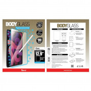 Torrii BodyGlass Anti-Bacterial Tempered Glass - калено стъклено защитно покритие с антибактериално покритие за дисплея на iPad Pro 12.9 M1 (2021), iPad Pro 12.9 (2020), iPad Pro 12.9 (2018) (прозрачен) 2
