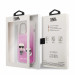 Karl Ikonik Karl and Choupette Case - дизайнерски кейс с висока защита за iPhone 13 Pro (розов)  6