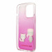 Karl Ikonik Karl and Choupette Case - дизайнерски кейс с висока защита за iPhone 13 Pro (розов)  5