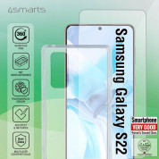 4smarts 360° Starter Set X-Pro UltraSonix Glass - тънък силиконов кейс и стъклено защитно покритие за дисплея на Samsung Galaxy S22 (прозрачен) 1