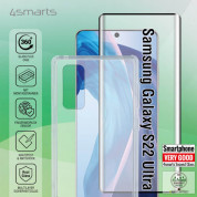 4smarts 360° Starter Set X-Pro UltraSonix Glass - тънък силиконов кейс и стъклено защитно покритие за дисплея на Samsung Galaxy S22 Ultra (прозрачен) 1