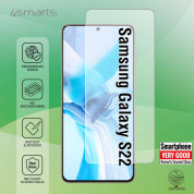 4smarts Second Glass X-Pro UltraSonix Glass - калено стъклено защитно покритие за дисплея на Samsung Galaxy S22 (прозрачен) 2