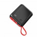 Baseus Mini S Digital Display Power Bank 15W Wireless Charger 10000mAh (PPXF-A01) - външна батерия 10000 mAh с вграден USB-C кабел и USB-C, USB-A и Lightning портове (черен) 3