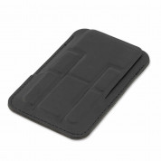 4smarts UltiMag ErgoFold Magnetic Kickstand Wallet - кожен портфейл (джоб) с градена поставка за прикрепяне към iPhone с MagSafe (черен) 2