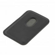 4smarts UltiMag ErgoFold Magnetic Kickstand Wallet - кожен портфейл (джоб) с градена поставка за прикрепяне към iPhone с MagSafe (черен) 1