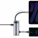 Baseus USB-C Metal Gleam Series 7-in-1 Hub (WKWG020113) - мултифункционален хъб за свързване на допълнителна периферия за устройства с USB-C (тъмносив) 11