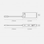 Baseus USB-C Metal Gleam Series 7-in-1 Hub (WKWG020113) - мултифункционален хъб за свързване на допълнителна периферия за устройства с USB-C (тъмносив) 6