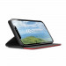 Prio Book Case - кожен калъф с поставка за Samsung Galaxy S22 (черен-червен) 3
