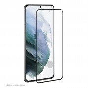 Prio 3D Glass Full Screen Curved Tempered Glass - калено стъклено защитно покритие за дисплея на Samsung Galaxy S22 (черен-прозрачен)