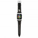 Karl Lagerfeld Karl Head PU Watch Strap - кожена каишка за Apple Watch 38мм, 40мм, 41мм (черен) 1