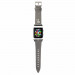 Karl Lagerfeld Karl Head PU Watch Strap - кожена каишка за Apple Watch 38мм, 40мм, 41мм (сребрист) 1
