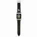 Karl Lagerfeld Karl Head PU Watch Strap - кожена каишка за Apple Watch 42мм, 44мм, 45мм, Ultra 49мм (черен) 1