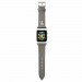 Karl Lagerfeld Karl Head PU Watch Strap - кожена каишка за Apple Watch 42мм, 44мм, 45мм, Ultra 49мм (сребрист) 1