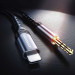 Joyroom Audio Cable With Lightning Connector - качествен аудио кабел от Lightning към 3.5 мм. аудио жак (100см) (черен)  3
