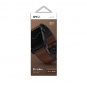 Uniq Straden Leather Hybrid Strap for Apple Watch 42mm, 44mm, 45mm, Ultra 49mm (brown) 2