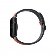 Uniq Straden Leather Hybrid Strap - хибридна каишка за Apple Watch 42мм, 44мм, 45мм (кафяв) 1
