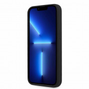 AMG Liquid Silicone Case - дизайнерски силиконов калъф за iPhone 13 (черен-сив) 3